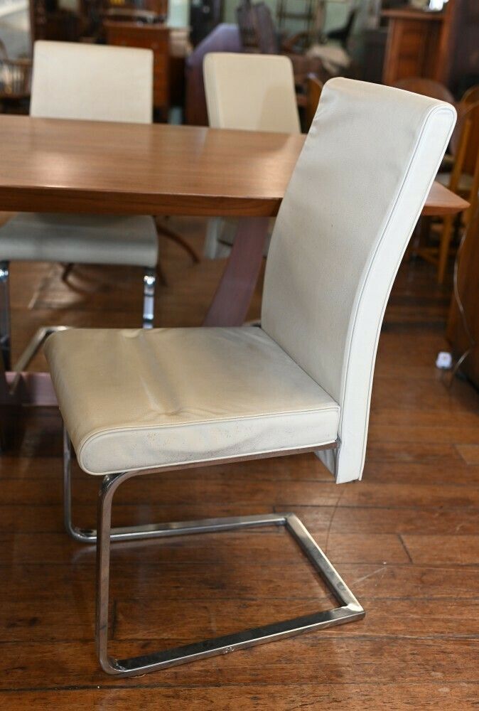 Italian Mid Century Modern Dining Table And Effezeta Chairs Set photo vinterior