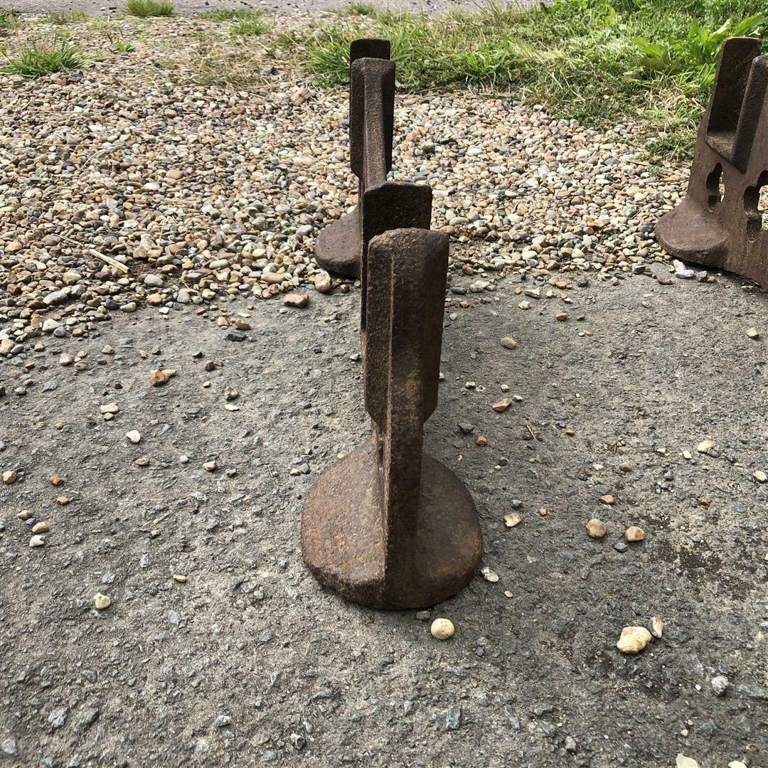 Large Antique Pair Of Brewery Barrel Stands Late 1800s photo vintage