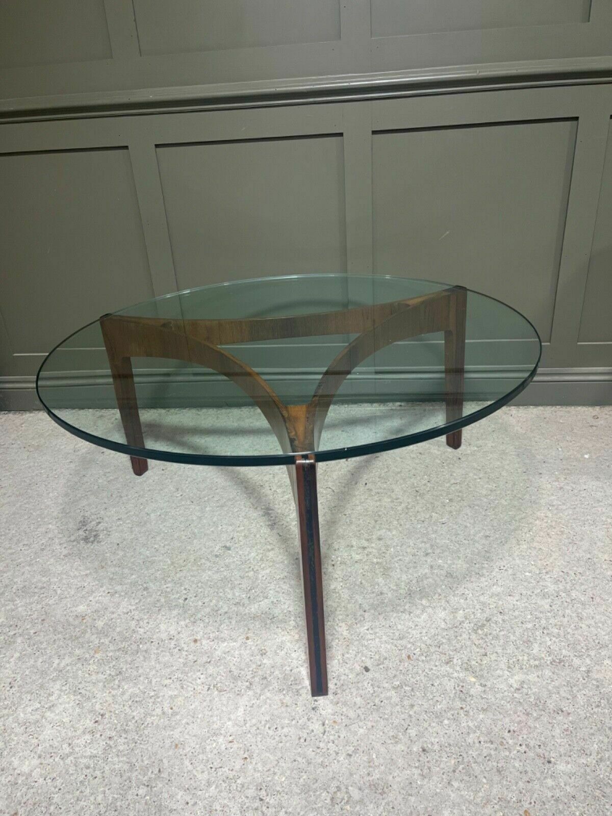 1350.0 Danish Coffee Table By Sven Ellekaer Glass Top Made By Christian Linnebergs 1960 photo
