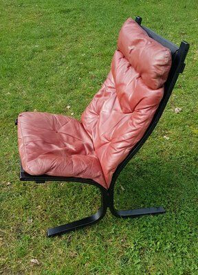 Siesta Chair In Leather By Ingmar Relling For Westnofa, Norway, 1960s