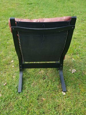 Siesta Chair In Leather By Ingmar Relling For Westnofa, Norway, 1960s photo for sale