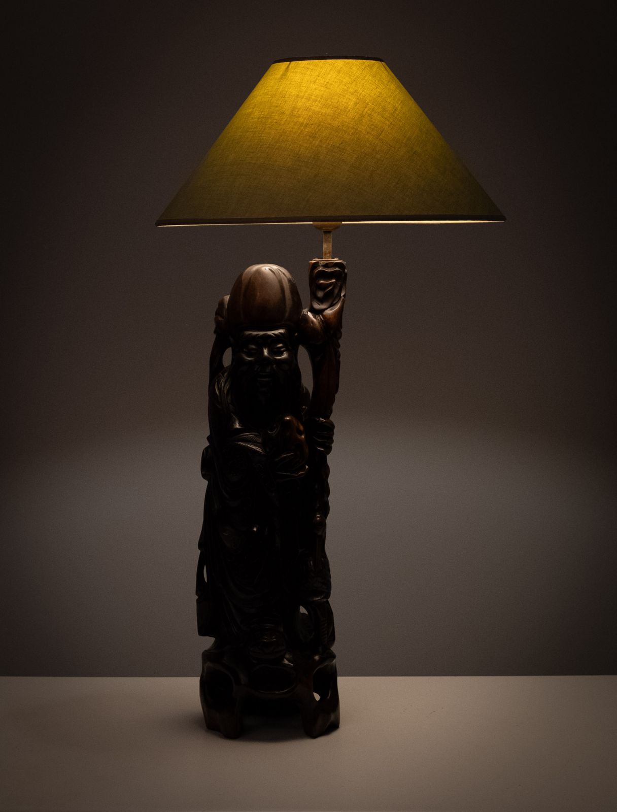 photo for sale Table Lamp Rosewood   Shoulao   God Of Longevity Prosperety   China