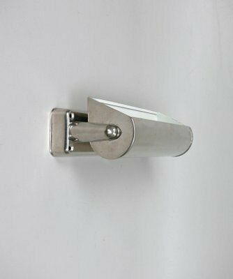 Lighting Art Deco Bauhaus Minimalist Nickel Plated Sconces, 1930s, Set Of 2 photo