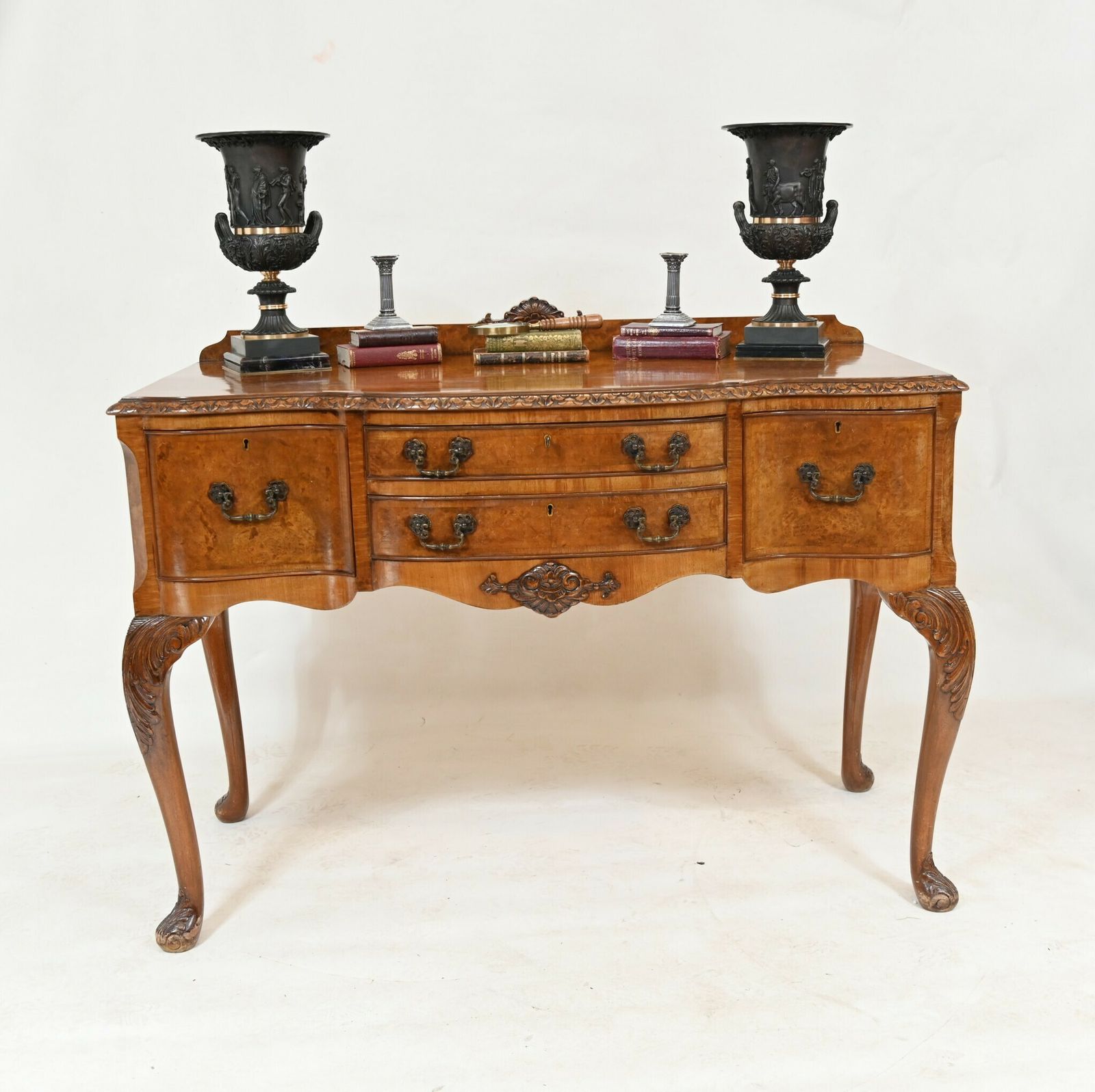 Furniture Walnut Epstein Sideboard Antique Serving Table 1930s photo