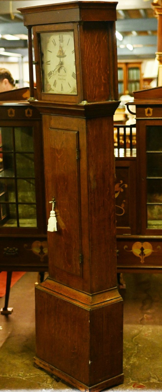 Oak Grandfather Clock Victorian Longcase Woodyear Salisbury photo Home Decor