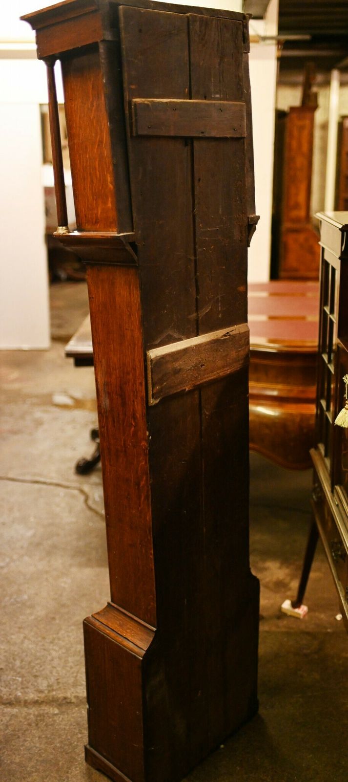 Oak Grandfather Clock Victorian Longcase Woodyear Salisbury photo 845.0