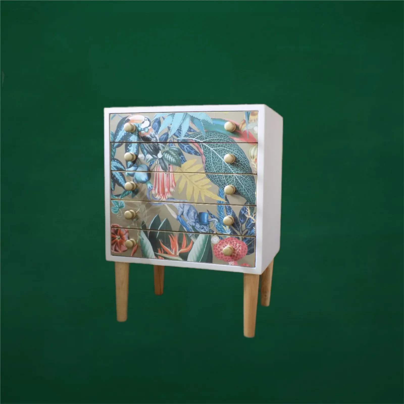 Small 5 Drawer Chest 'A Dream Of Decoupage'   Now Only £230.00 Down From £430.00 photo Furniture