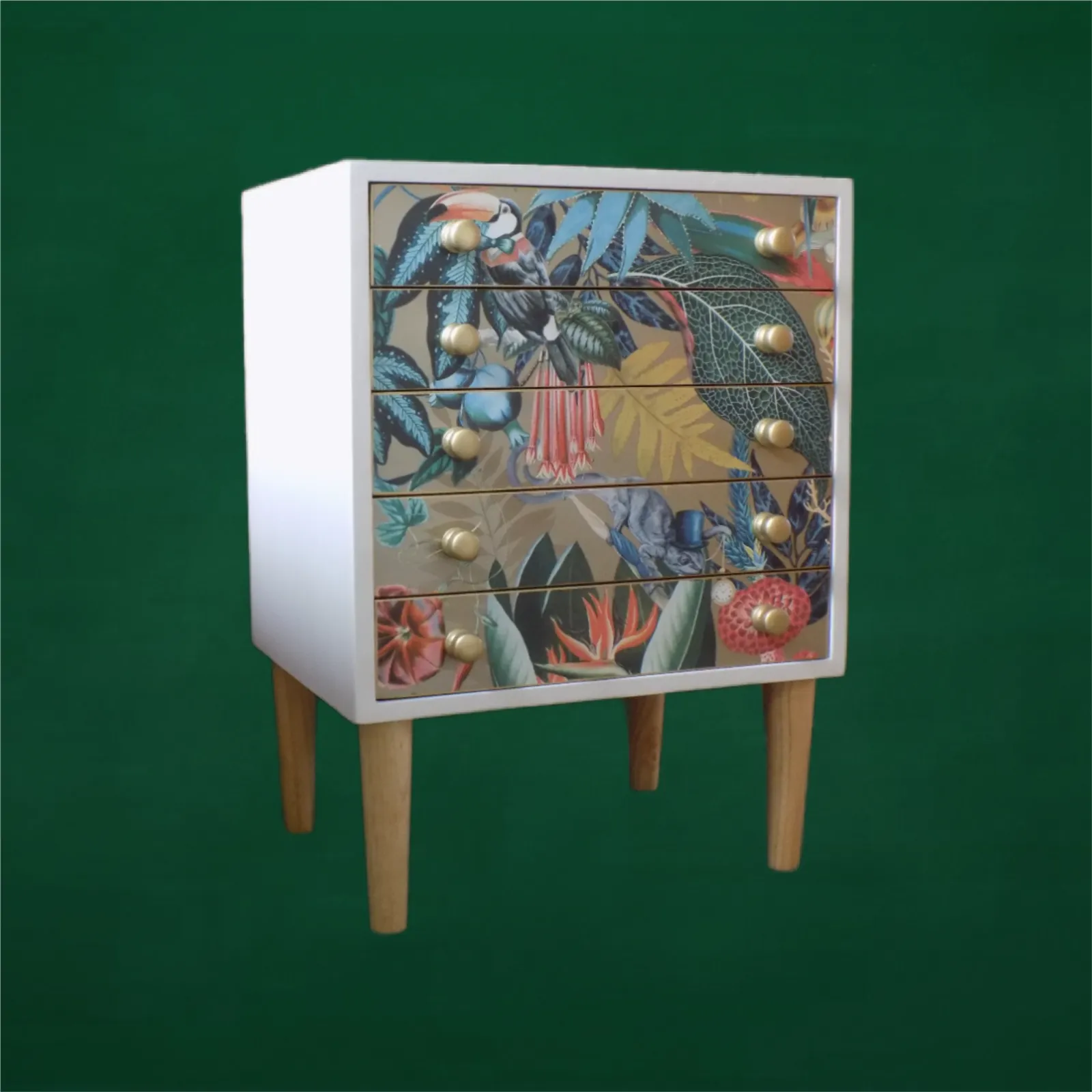 Small 5 Drawer Chest 'A Dream Of Decoupage'   Now Only £230.00 Down From £430.00 photo for sale