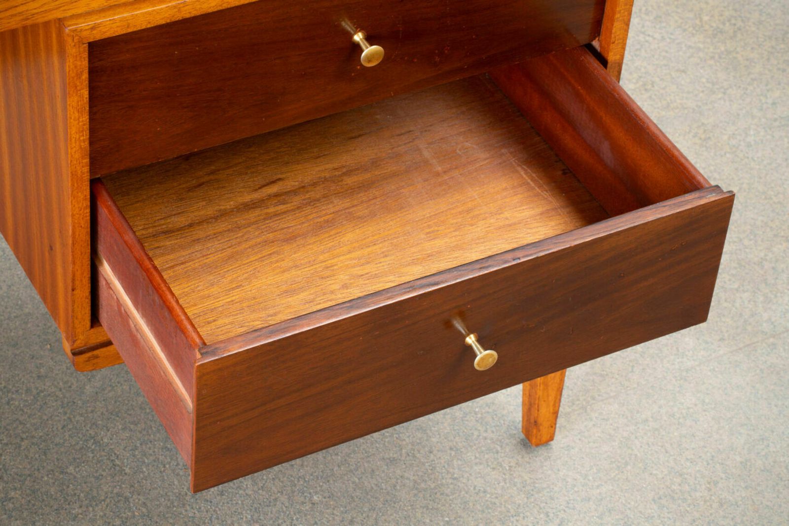 Original Vintage 1960s Peter Hayward For Uniflex Wooden Study Desk photo for sale