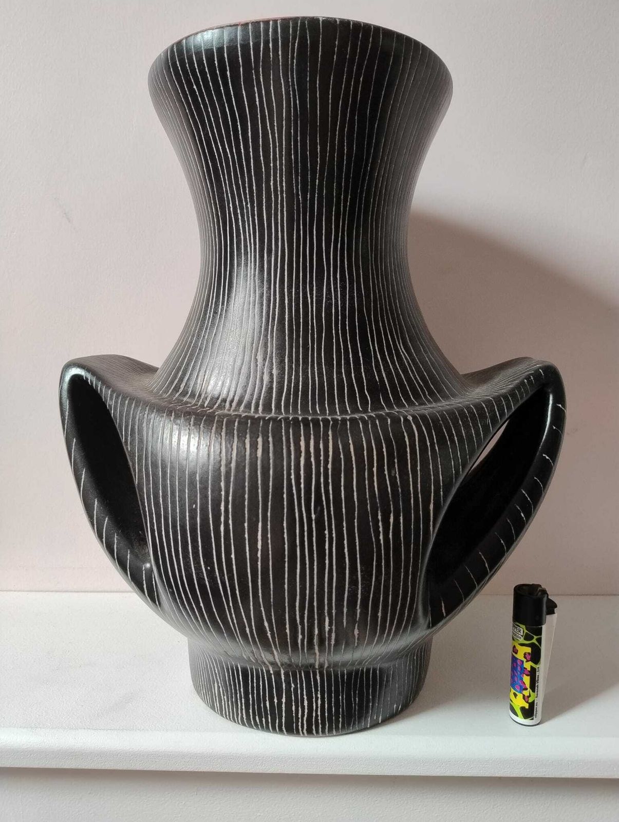 Large Jean De Lespinasse "Oreilles" Vase Design Number 880 France C1960 photo furniture
