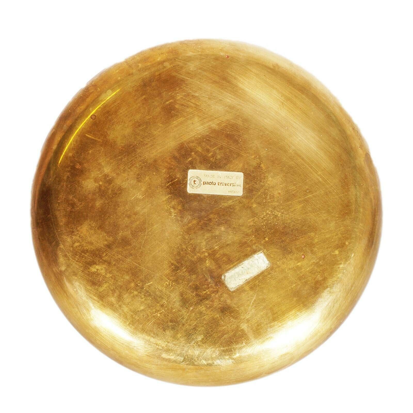 1970s Ashtray With Ceramic And Brass Lighter By Paolo Traversi , Working photo 1800.0