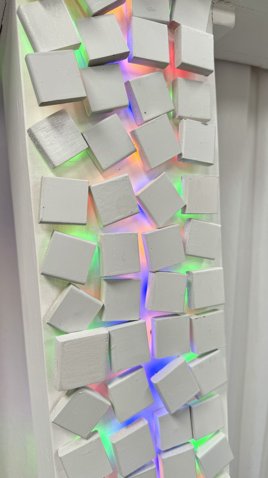 Contemporary Artwork In The Form Of An Illuminated Cross photo 480.0