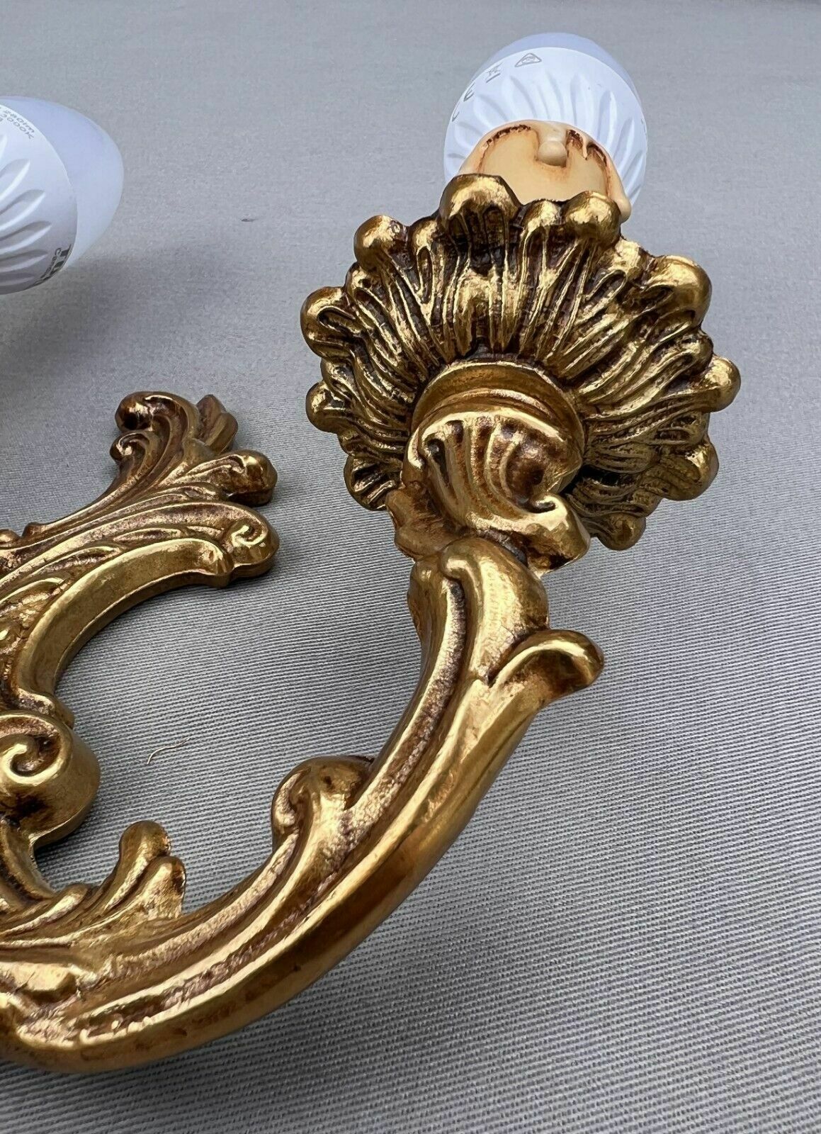 photo for sale Amazing Sconce Pair Of Vintage Wall Lamp Ceiling Decorative (Lot 6007)