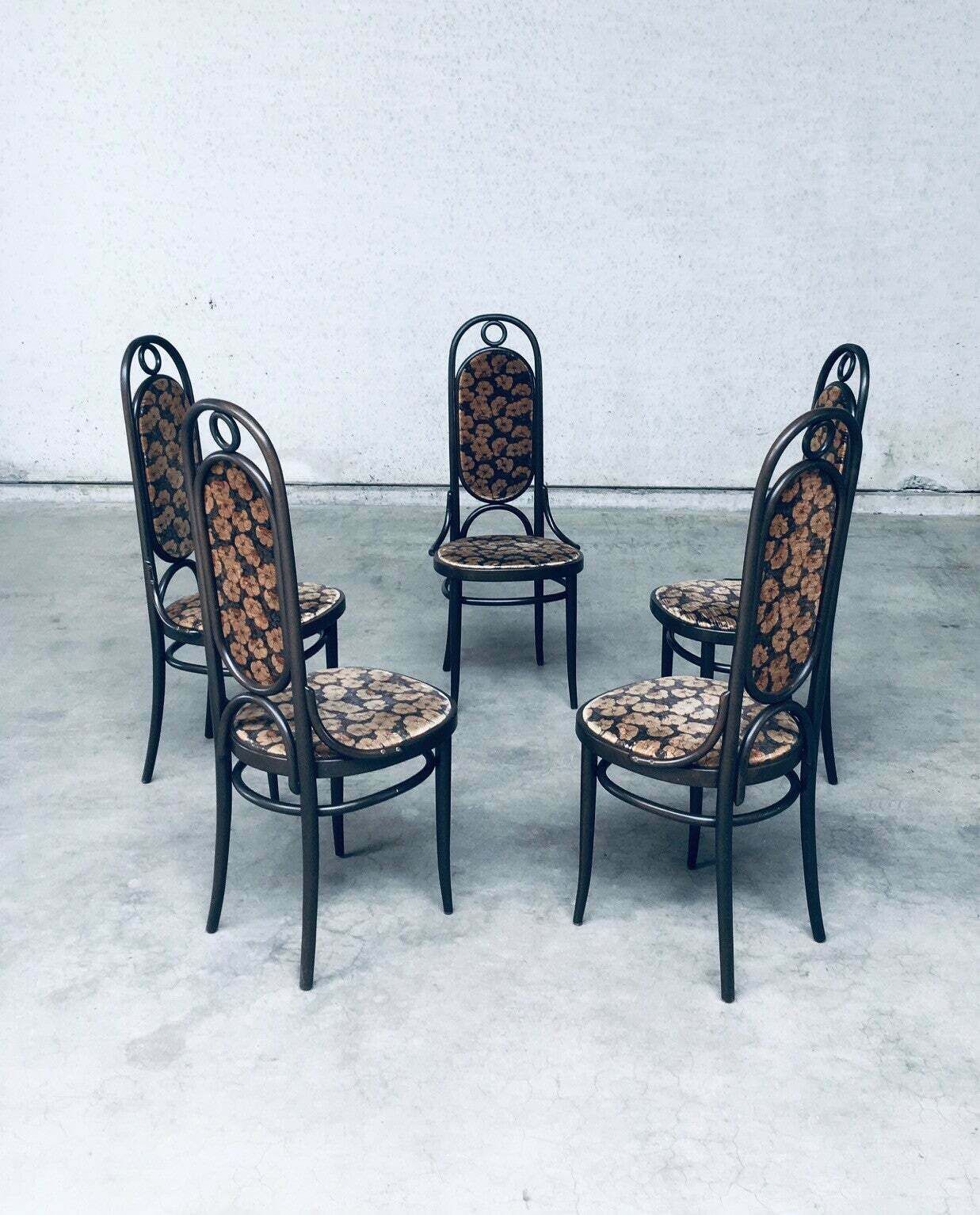 Thonet 79 Model 207r "Long John" Eetkamerstoelen, 1979 photo for sale