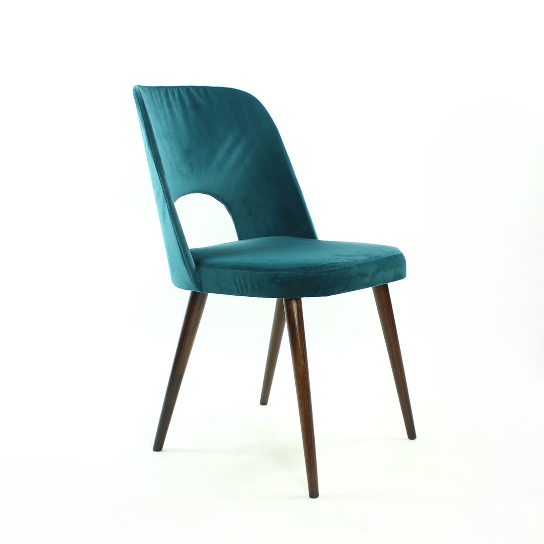 Dining Chairs By Oswald Haerdtl In Velvet For Ton, Czechoslovakia 1950s, Set Of 4 photo 800.0
