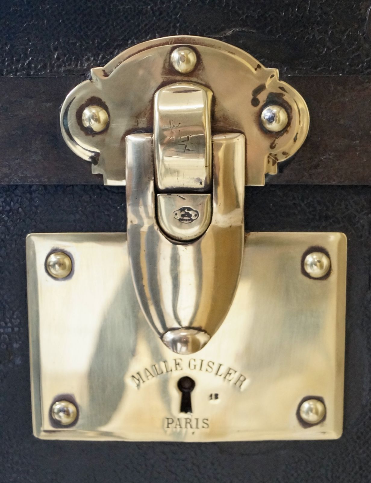 Antique "Malles Gisler Paris” Travel Trunk photo 750.0