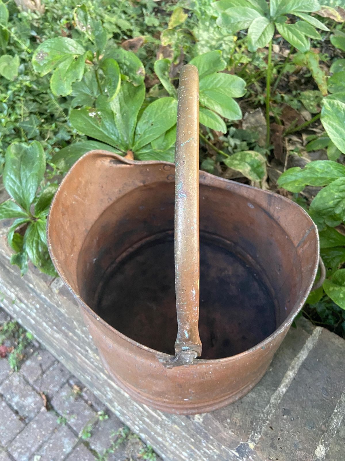 Vintage Copper Bucket, Copper Coal Bucket   Mid 20th Century   Great Item, Plant Pot, Planter, Metal Bucket, Copper Bucket, Bronze Bucket photo Garden Decor