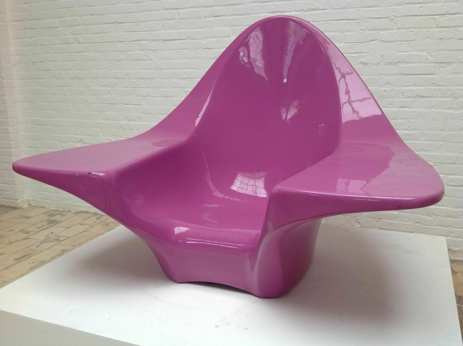 Large Pop Art Fiberglass Lounge Chair, 1960s photo furniture