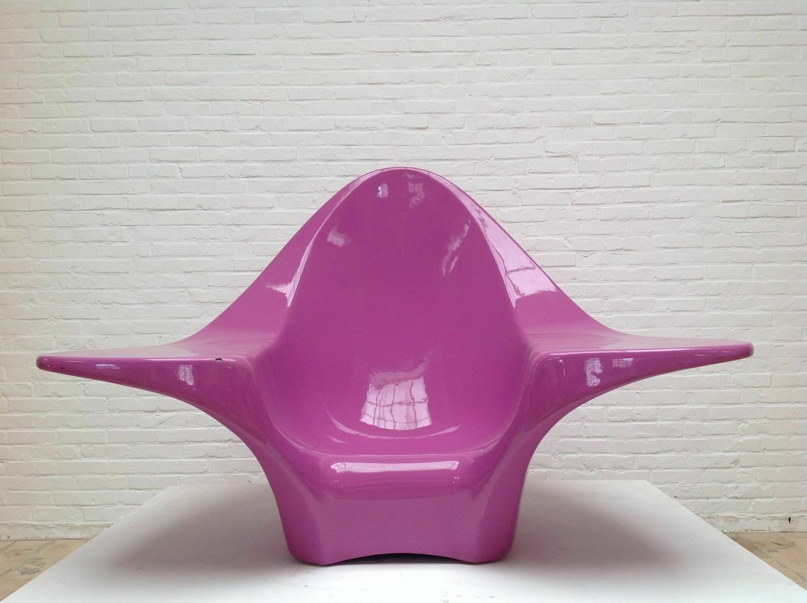 Large Pop Art Fiberglass Lounge Chair, 1960s photo for sale