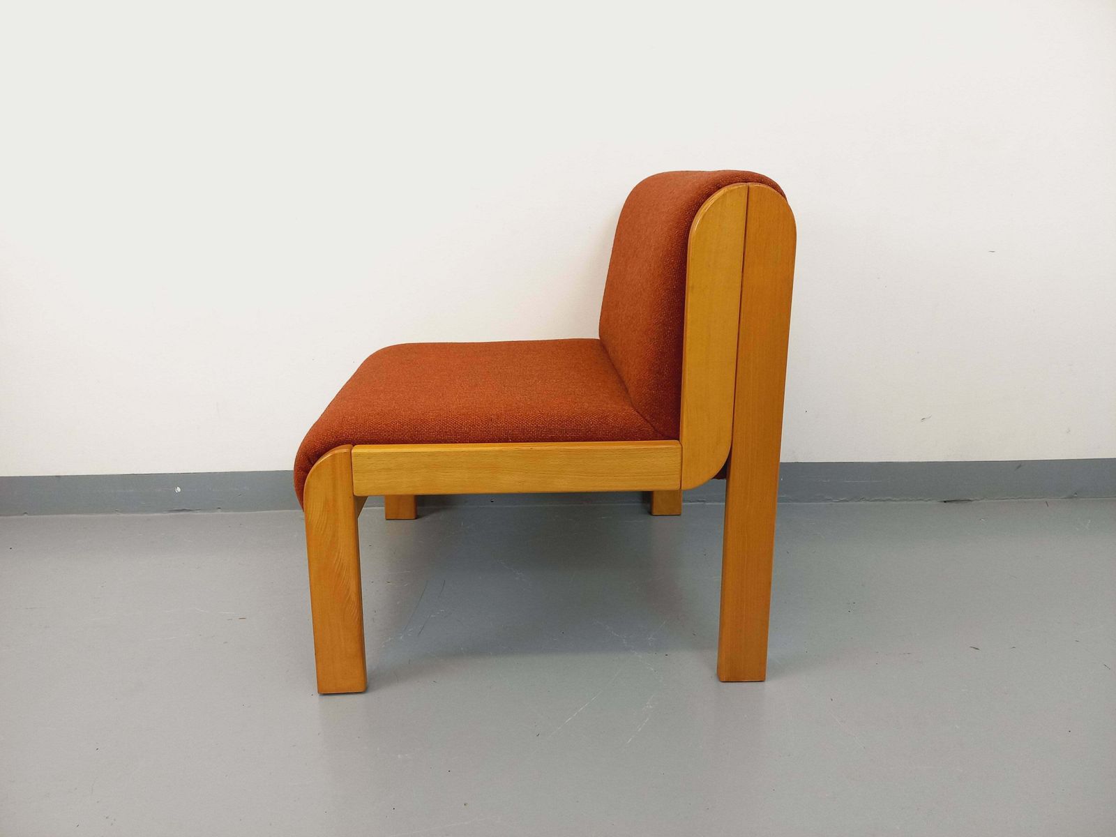 Fauteuil de cheminée Fröscher en bois et tissu photo 576.0