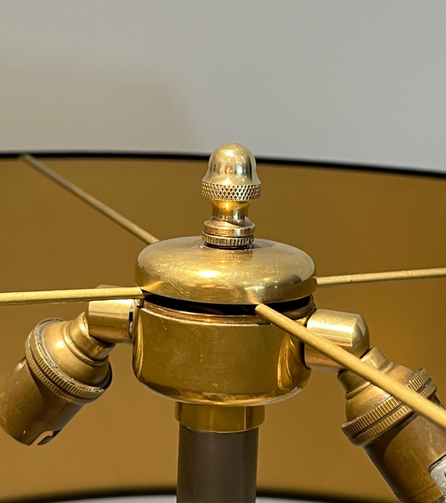Neoclassical Style Brass Floor Lamp In The Style Of Maison Jansen photo 1650.0