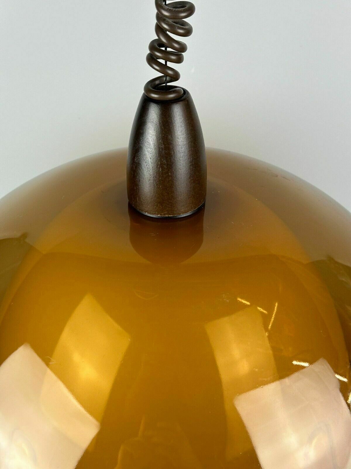 60s 70s Ceiling Lamp Hanging Lamp Acrylic Plastic Metal Space Age Design photo vintage