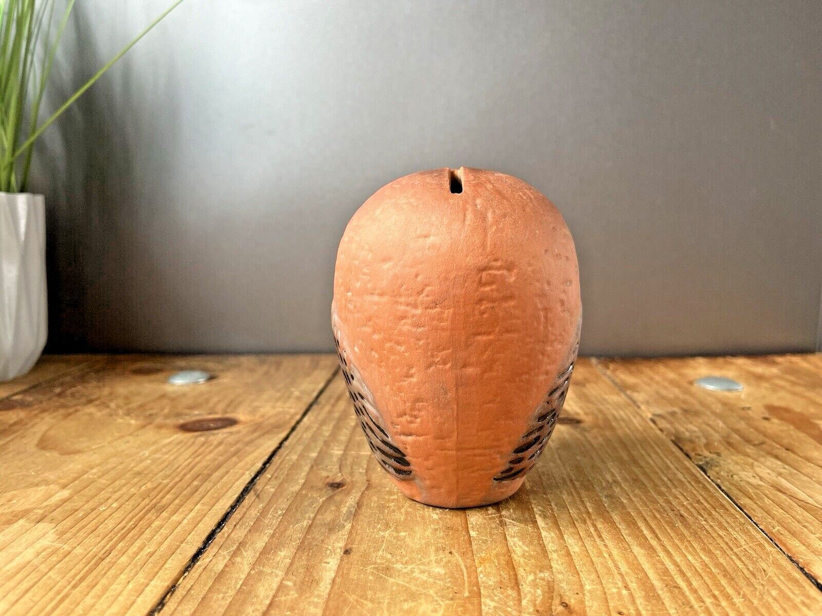 V.Rare 60's Mid Century Modern Swedish Rorstrand Folk Blue Owl Money Bank Box photo Home Decor