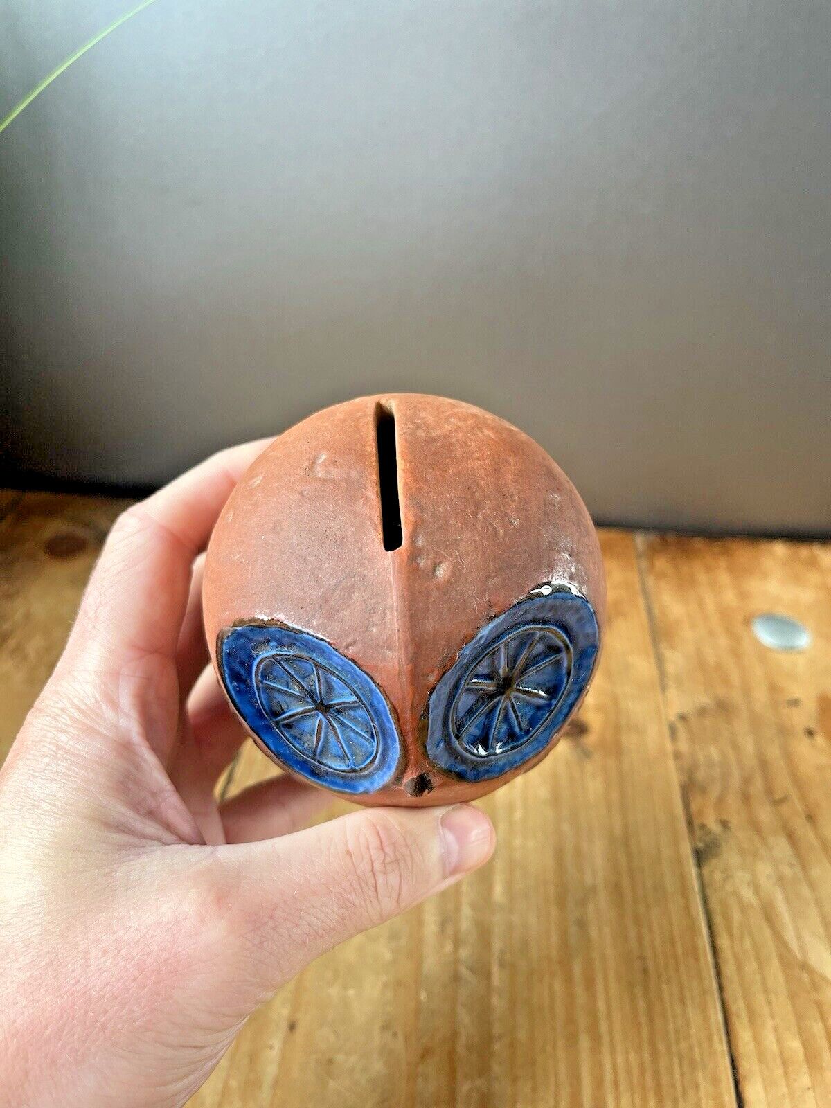 photo furniture V.Rare 60's Mid Century Modern Swedish Rorstrand Folk Blue Owl Money Bank Box
