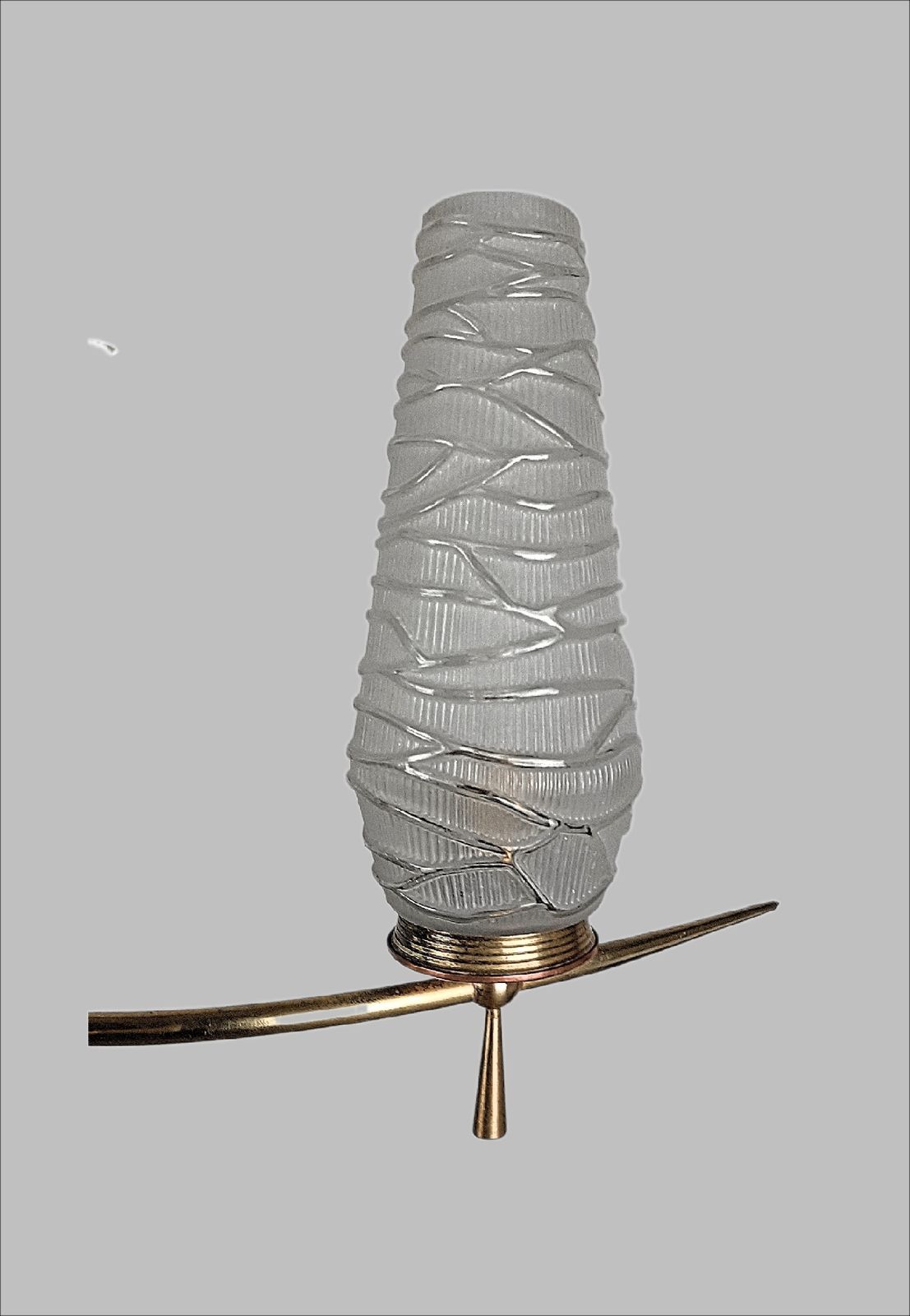 Mid Century Modern Chandelier And Matching Lamp French 1960s Design photo vinterior
