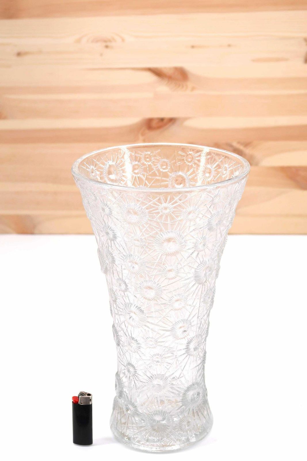 Grote Tsjechische Glazen Vaas Van Jiri Repasek, Jaren 1970 / Mid Century Modern, Modernistisch, Atomic, Vintage photo Woonaccessoires