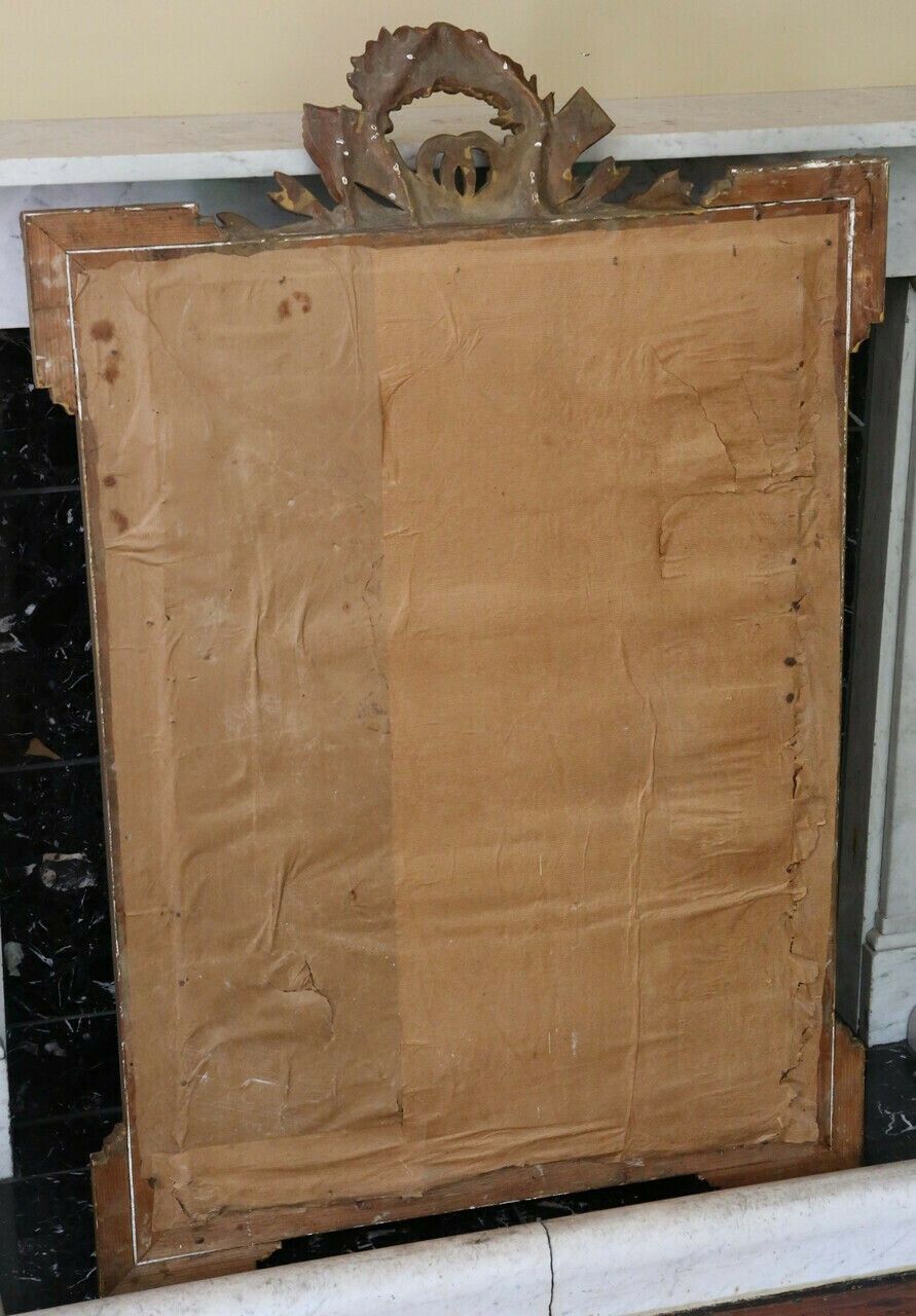 Antique Large C1900 Gilt Overmantle Wall Mirror Quality Ornate Design photo vinterior