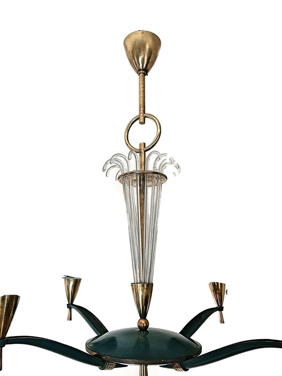 Art Deco Chandelier Pure French 1940s Design photo Lighting