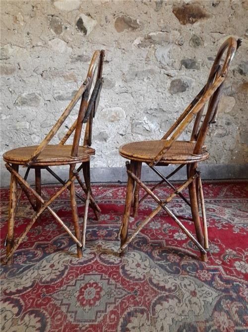 Two Victorian Bamboo Chairs, 1800s photo buy