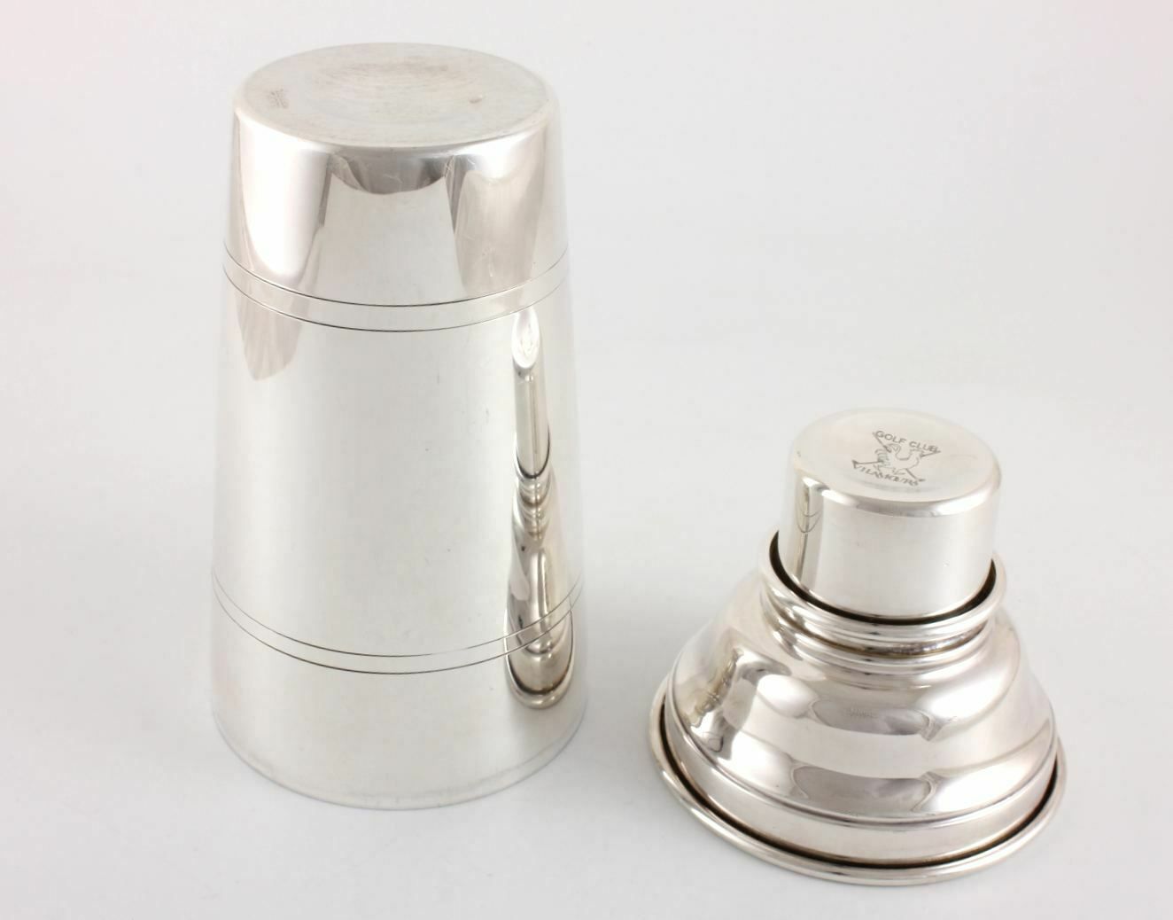 Home Decor Silver Plated Cocktail Shaker. Vilamoura Golf Club Algarve Portugal. photo