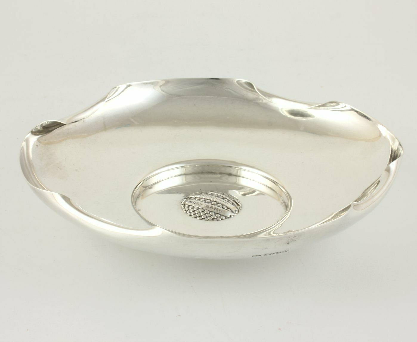 Silver Bramble Golf Ball Dish. M&Qp Bournemouth Golf Club Trophy 1920. photo for sale