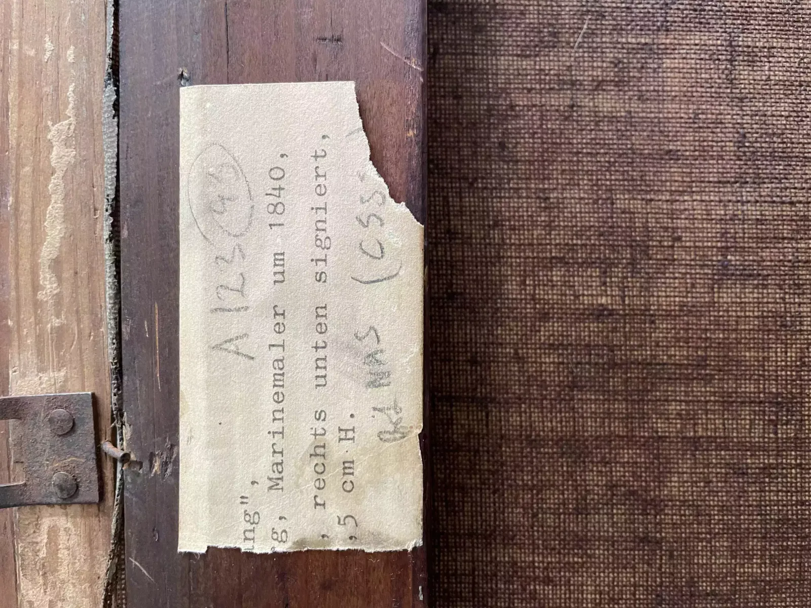 German School, Oil On Canvas, Scene Of A Shipwreck, Indistinctly Signed, Dated 1840. photo furniture