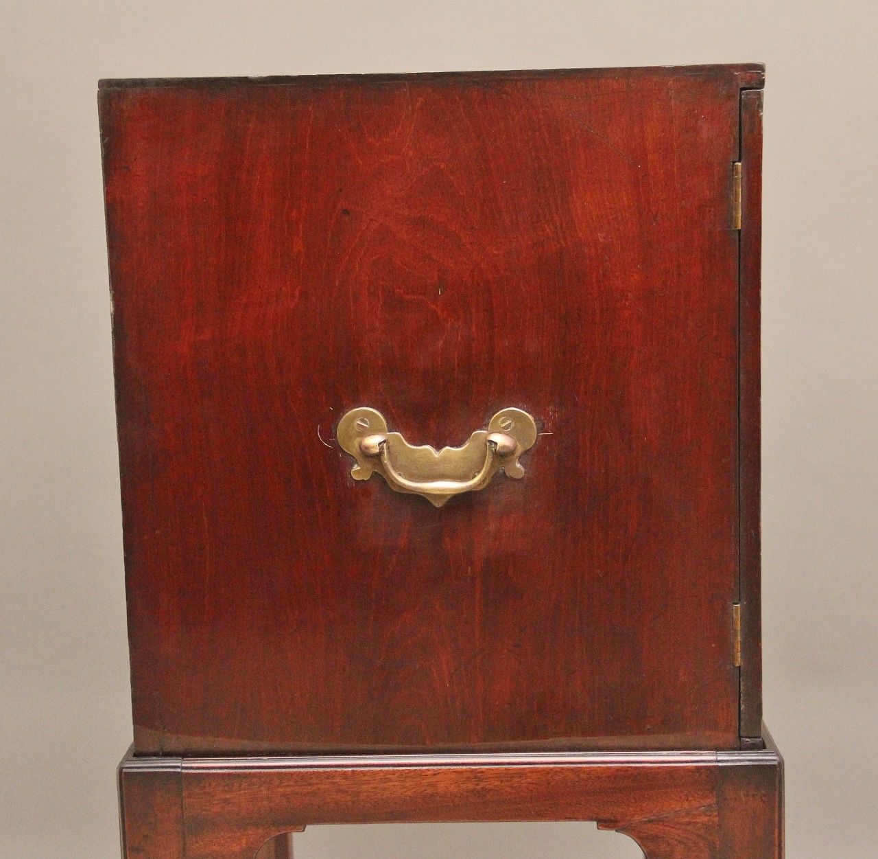 Early 19th Century Mahogany Cabinet On Stand photo vintage