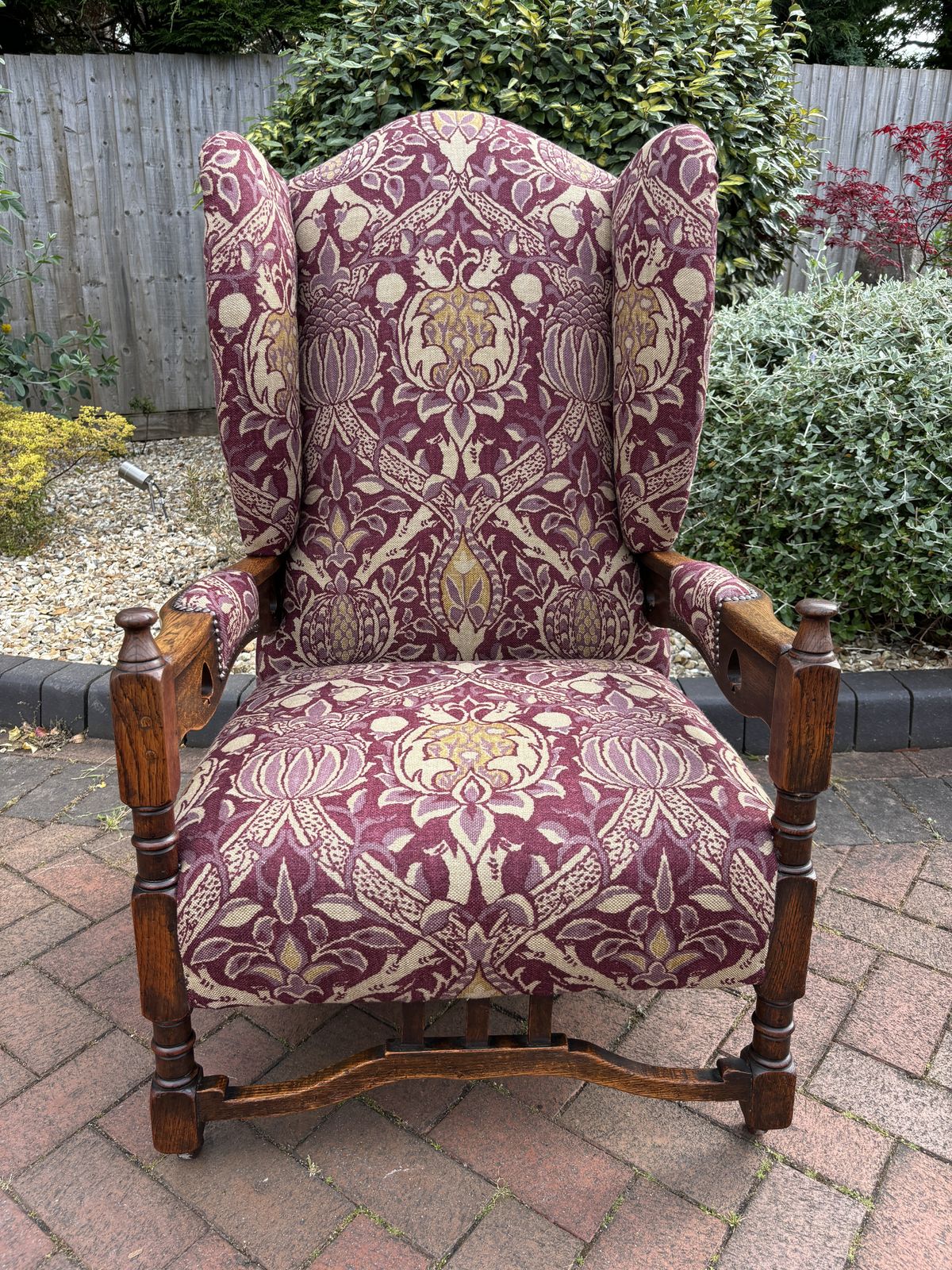 photo furniture Arts & Crafts Wingback Armchair C1895