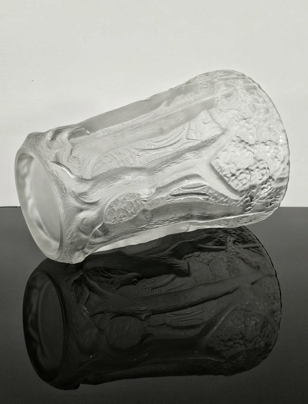 Large Art Deco "Dans La Forêt" Vase Designed By Josef Inwald For Barolac // Made In Czechoslovakia In 1930s photo for sale