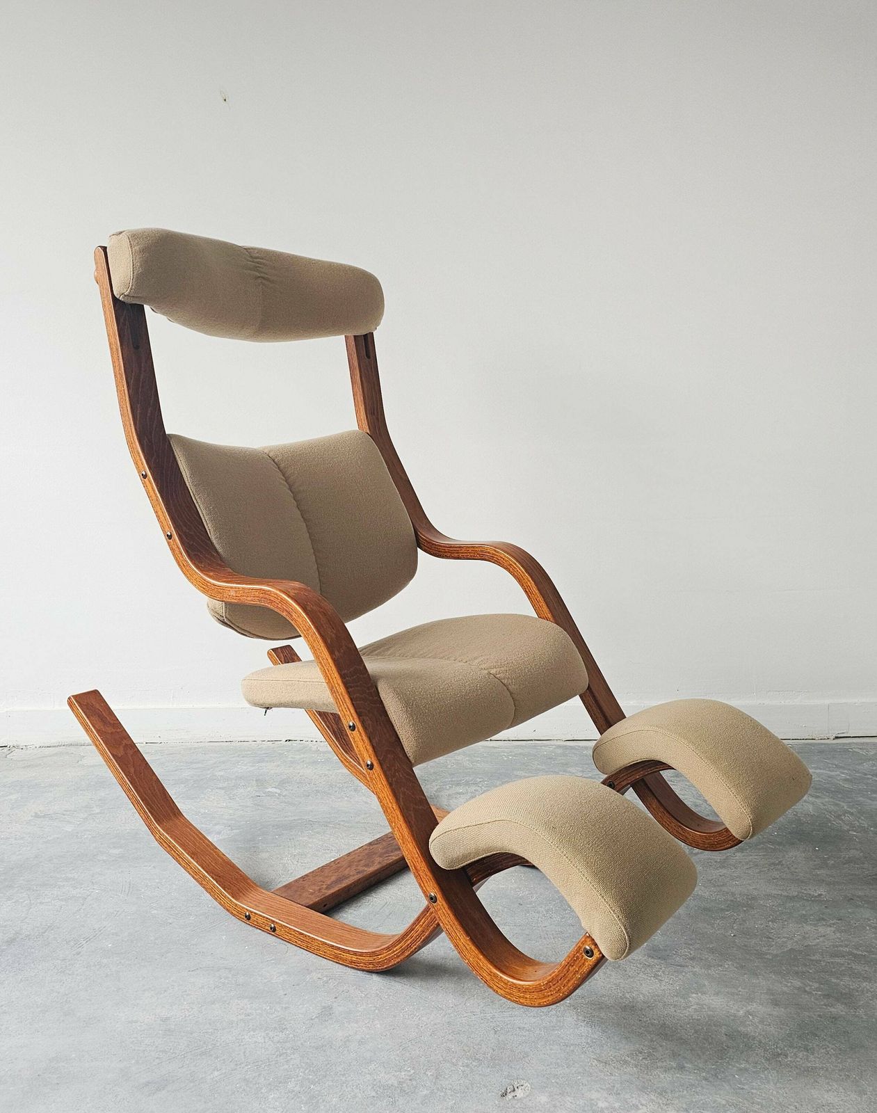 Iconic Gravity Balans Reclining Chair By Peter Opsvik For Varier // Made In Norway In 1980s photo vintage