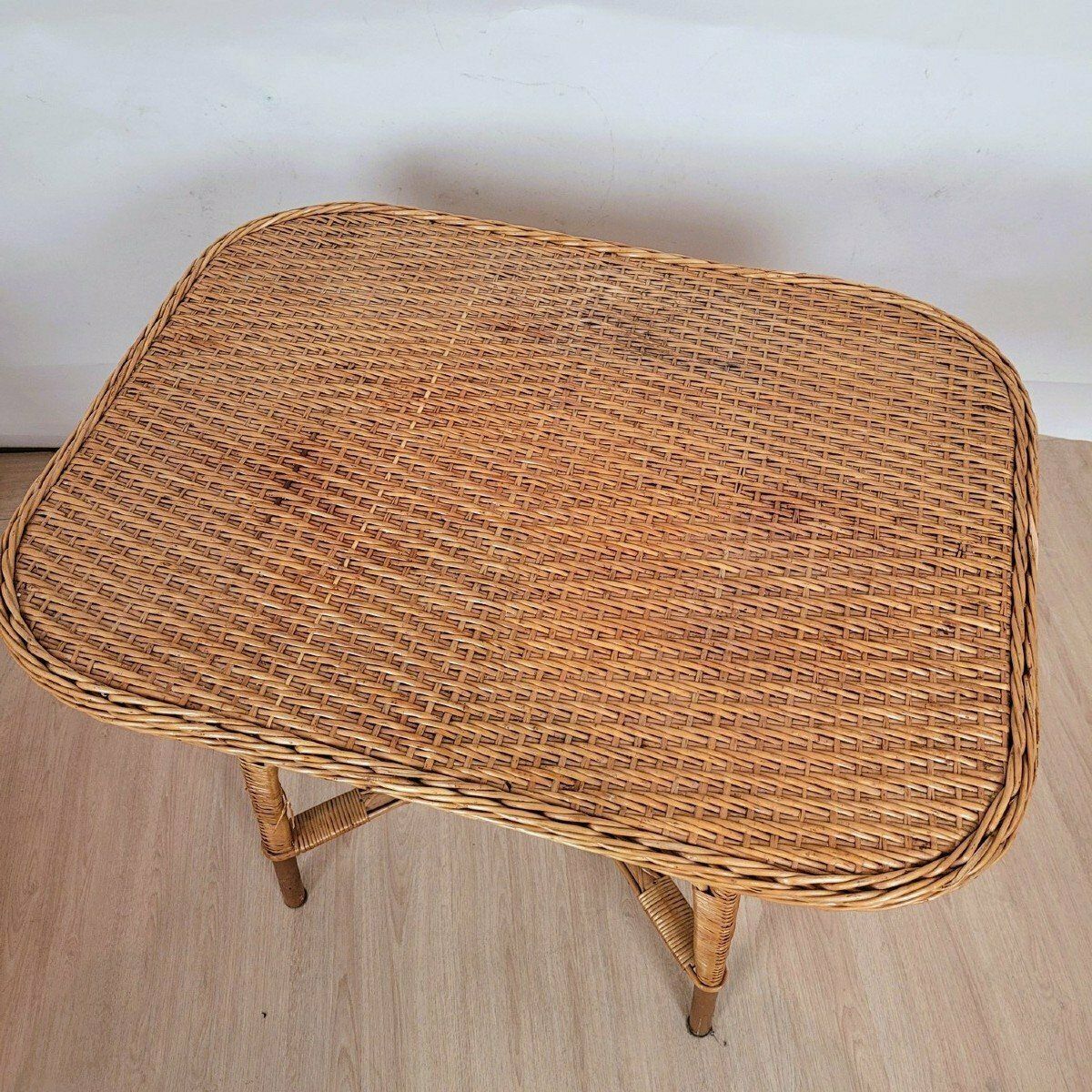 Mid 20th Century 9 Piece Rattan Living Room Set photo vintage