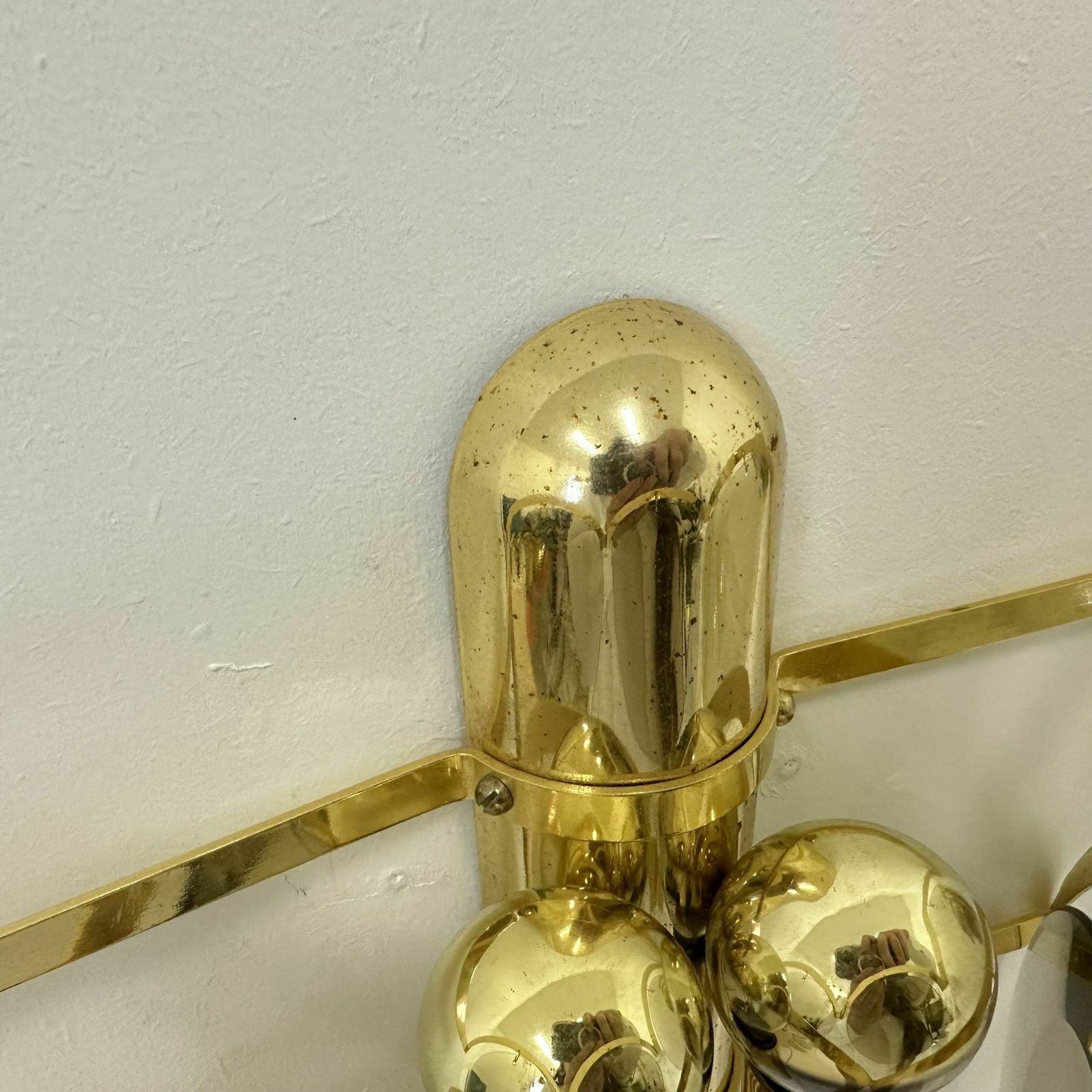 Pair Of Sciolari Sconces Smoked Glass , 1970s Wall Lamps photo Lighting