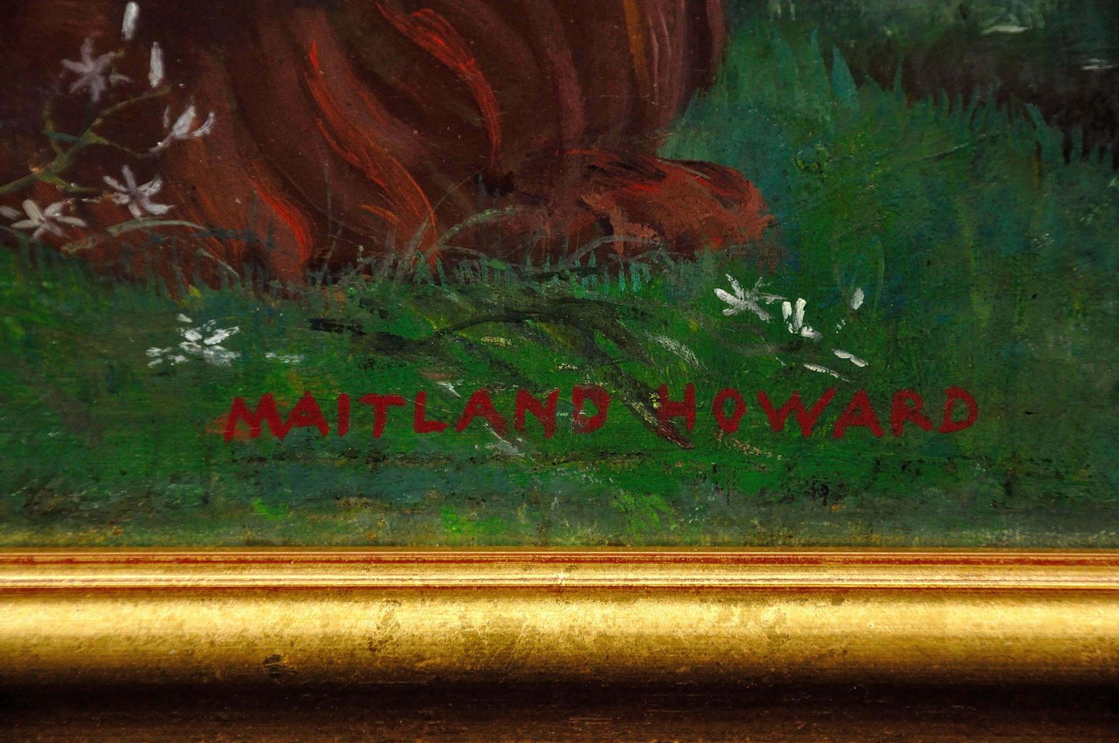 Pan, God Of Nature, Playing Panpipes: Mythological Nude With Animals. 1930s Oil Painting By Margaret Maitland Howard 1898 To 1983. Framed. photo for sale