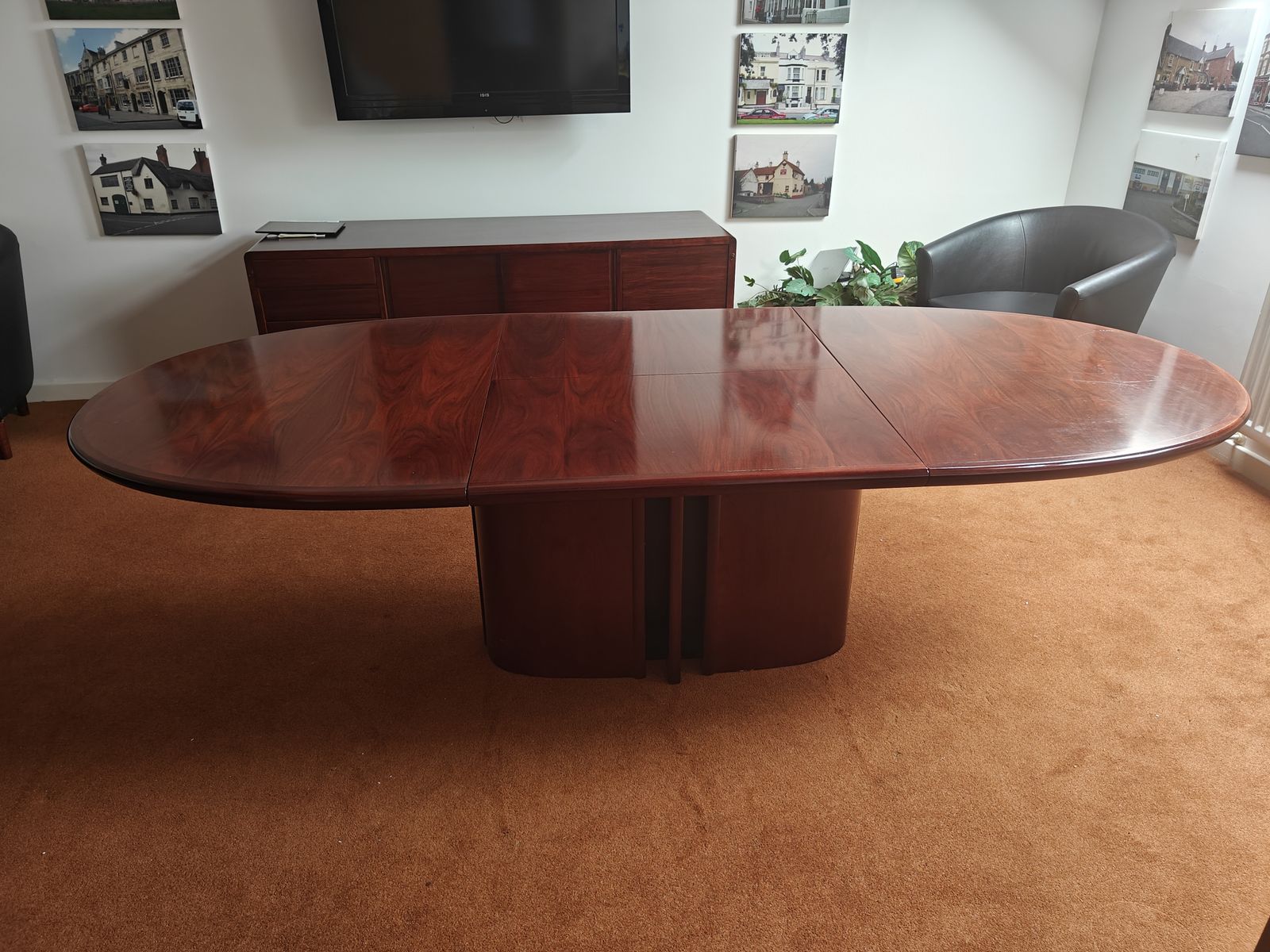 Skovby Mobelfabric  Sm34 Oval Rosewood Dining Table photo furniture