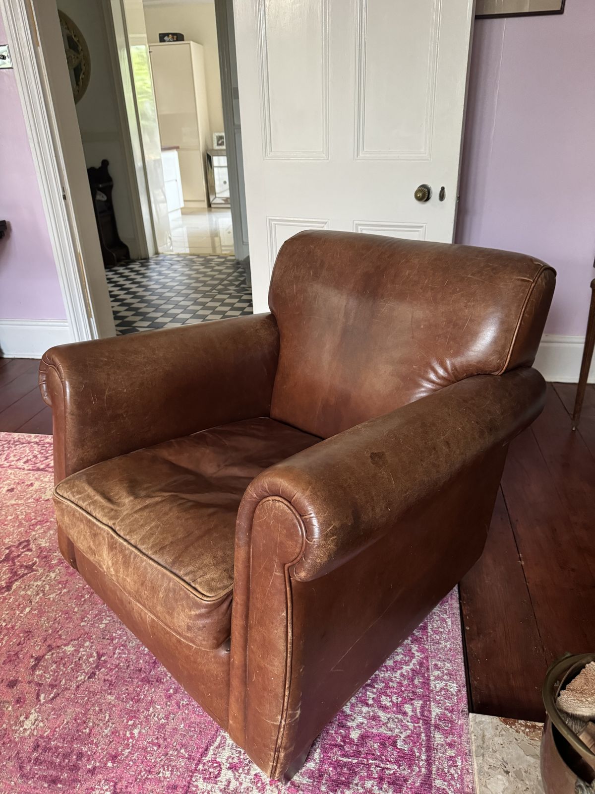 Leather Club Chair