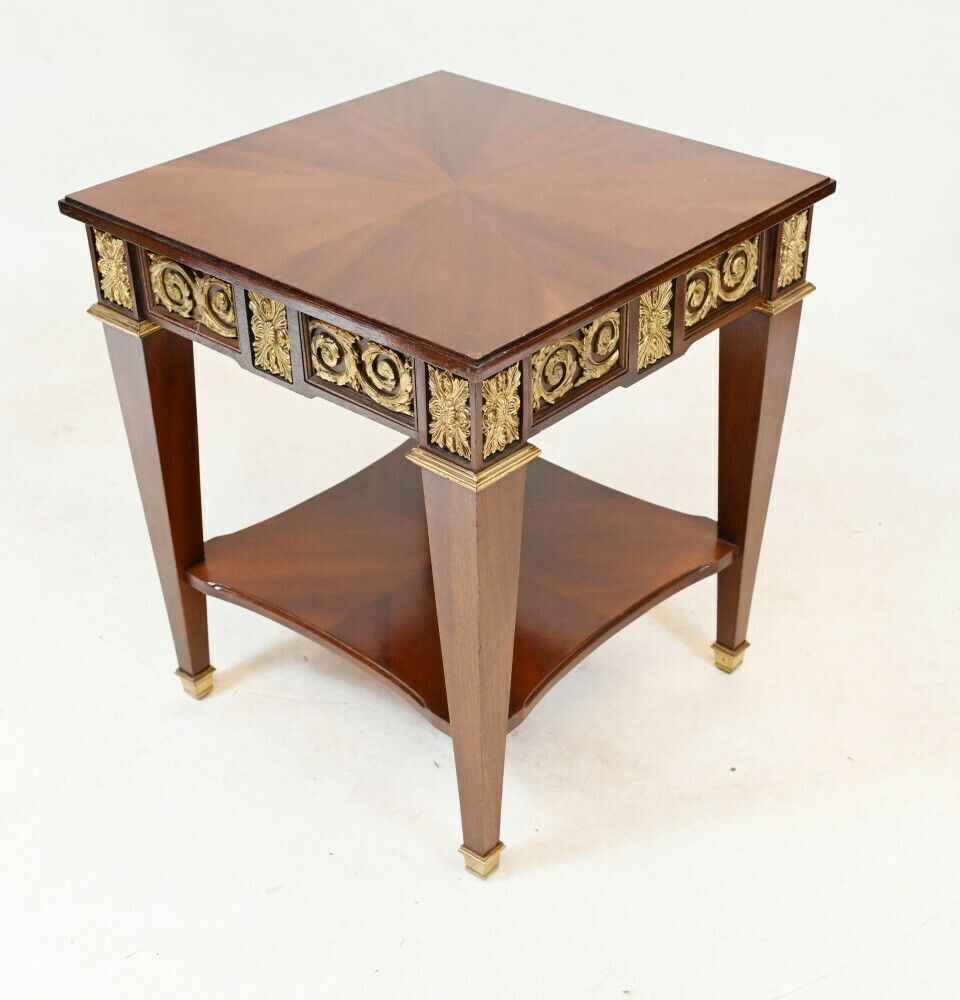 Pair French Side Tables Empire Ocassional photo vintage