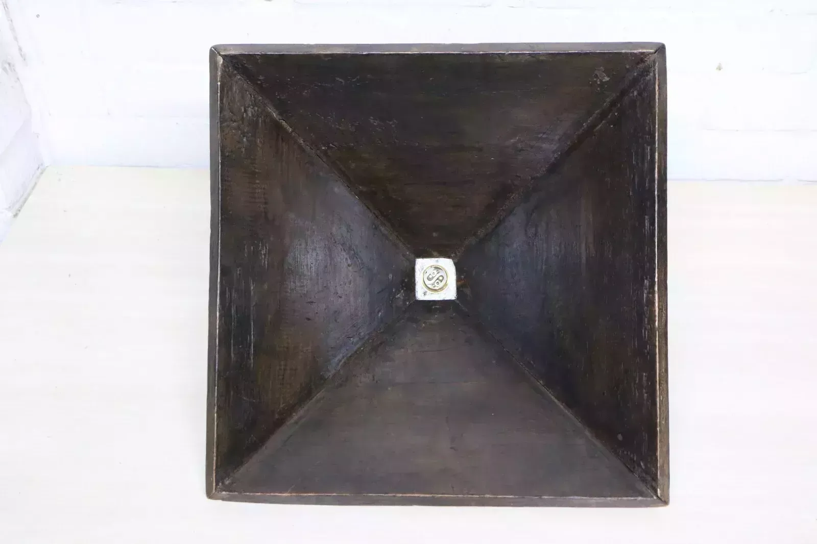 Ceiling Light Vintage South African Wooden Pendant Hand Made & Carved photo vintage