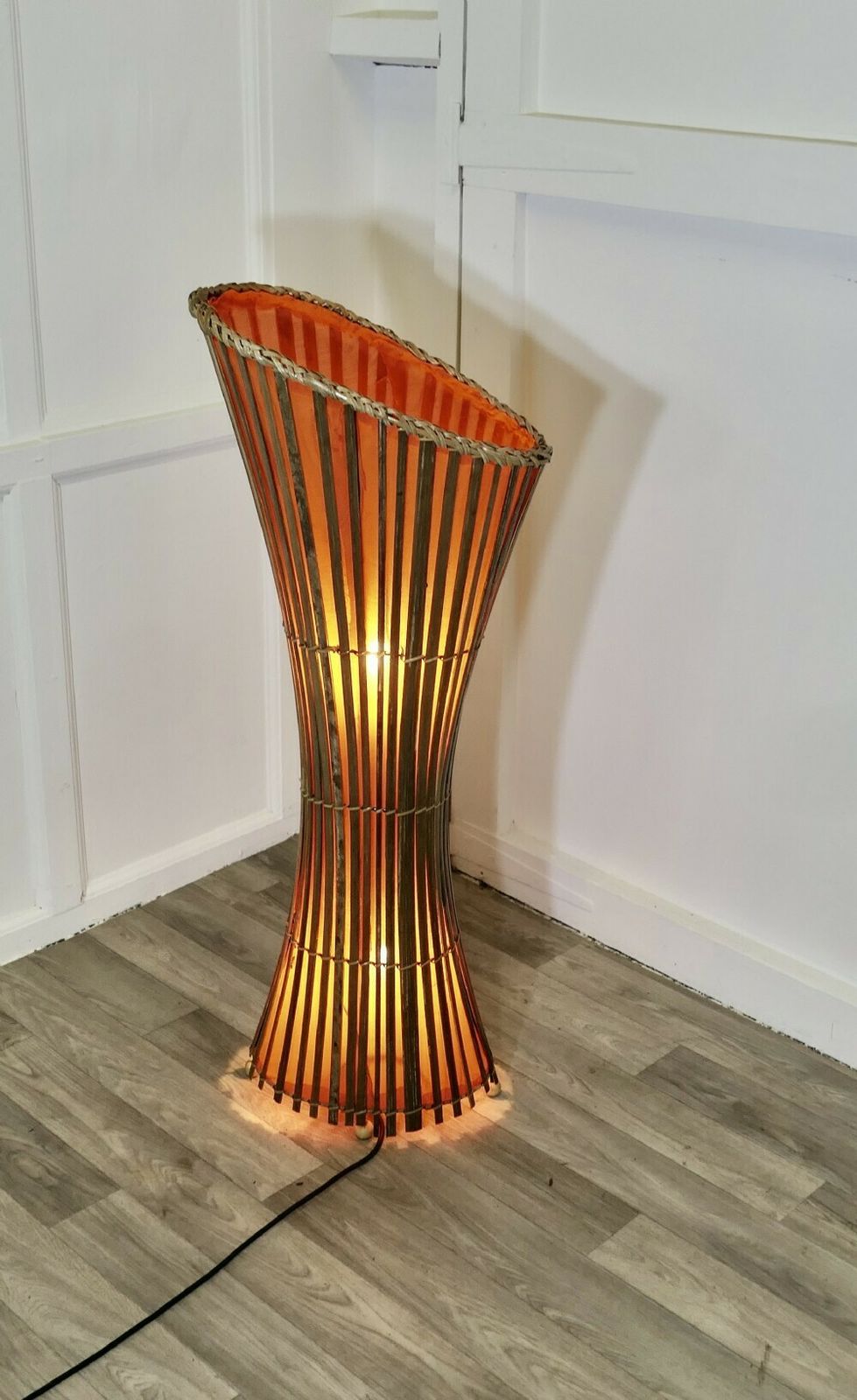 Mid 20th Century Bamboo Floor Lamp, Retro Chic photo furniture