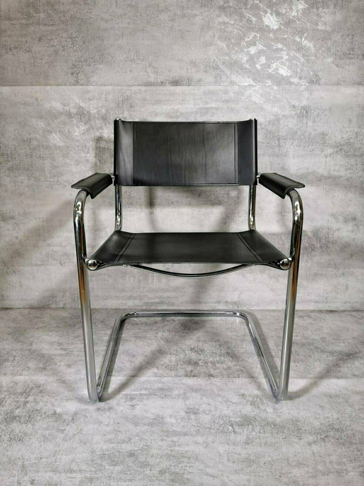1 Of 10 Black Model Mg5 Centro Studi Desk Chair By Mart Stam & Marcel Breuer 1980s photo furniture