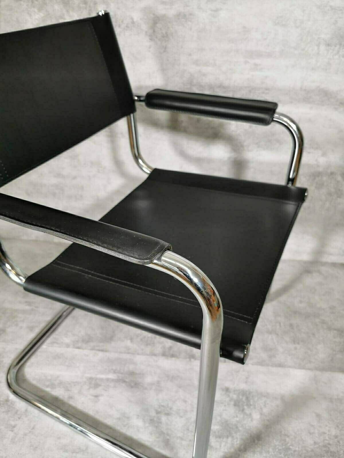 1 Of 10 Black Model Mg5 Centro Studi Desk Chair By Mart Stam & Marcel Breuer 1980s photo for sale